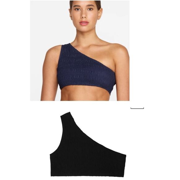 Mikoh Tops - MIKOH PALOPO NAVY ONE SHOULDER
TOP Size 2 US Medium